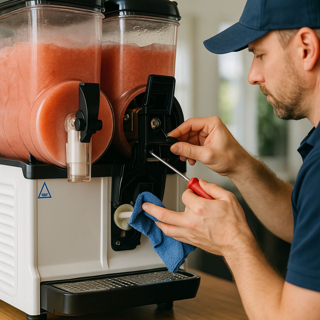 Commercial Beverage Equipment Maintenance & Contract Servicing 2 Slushy Machine contract servicing